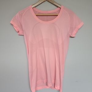 Lululemon Swiftly T shirt in Peachy Pink